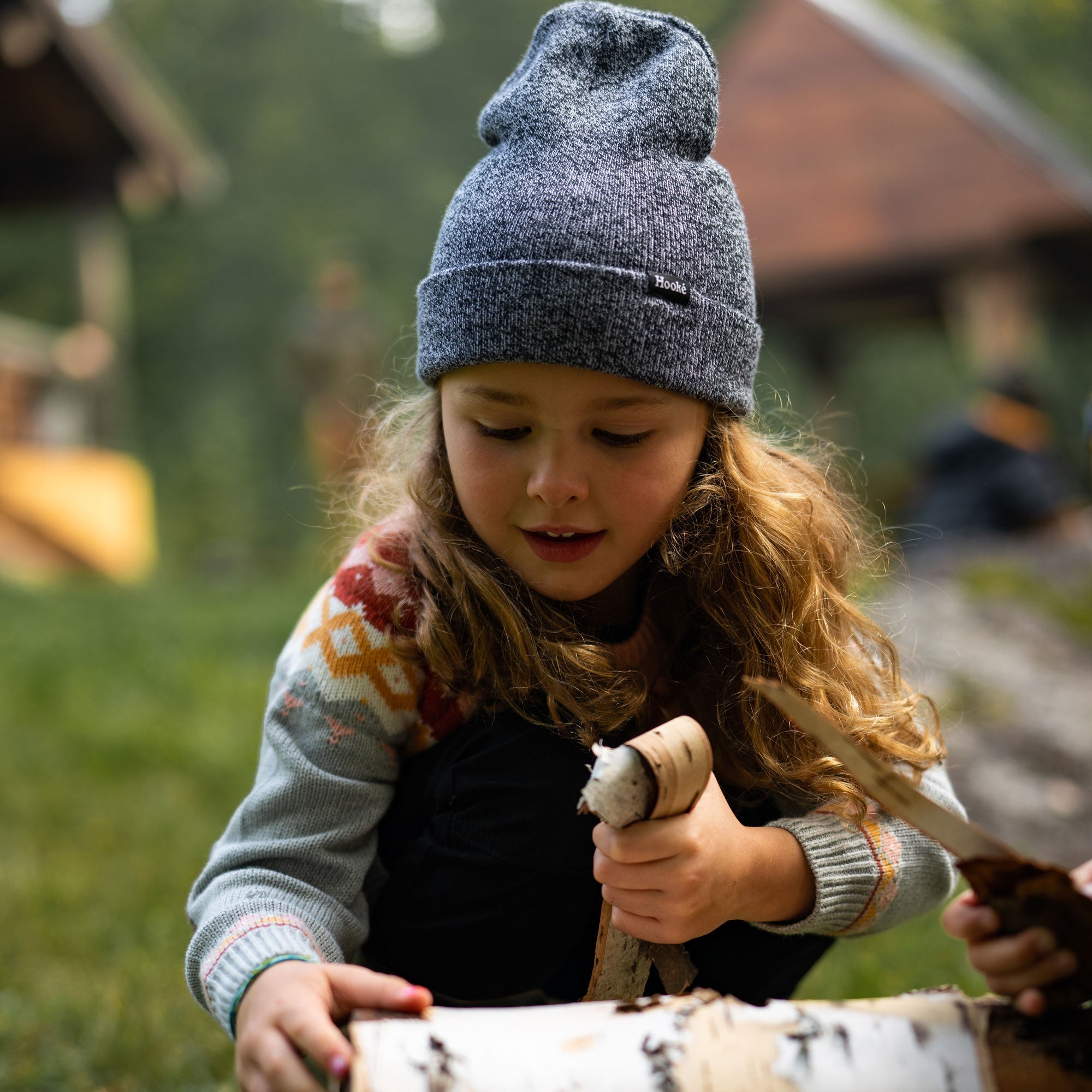 Beanie Signature for kids Heather Grey